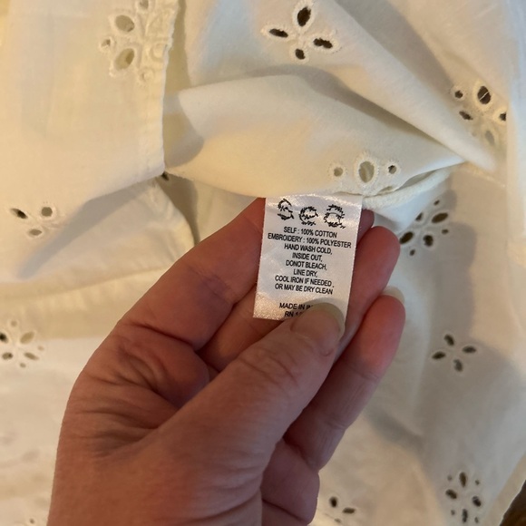 Sea New York Lainey long sleeve embroidered lace eyelet blouse - Picture 7 of 8